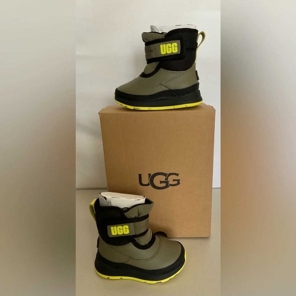 UGG Black and Green Rain & Snow Boots